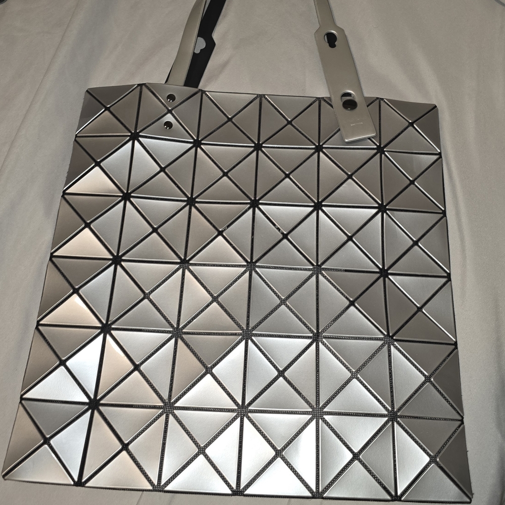 Issey Miyake Baobao Silver Tote Bag, Used